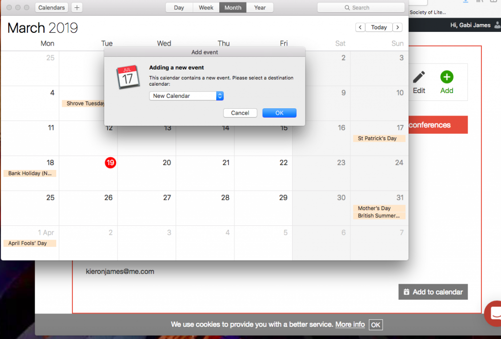Easily schedule conference calls in your calendar software A quick
