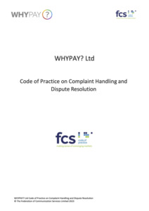 Code of Practice on Complaint Handling and Dispute Resolution